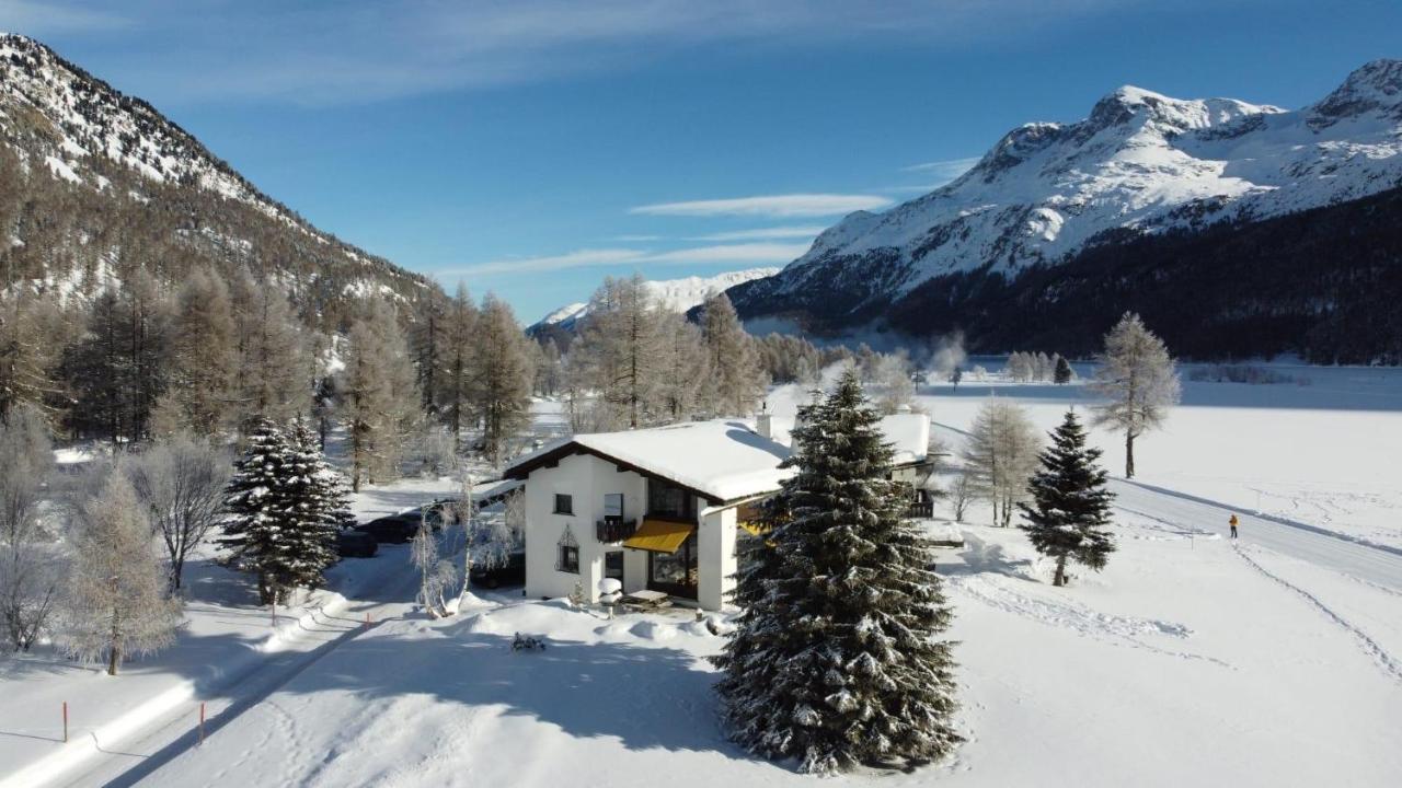 Ferienwohnung Chesa Suot Ovas Sils im Engadin Exterior foto