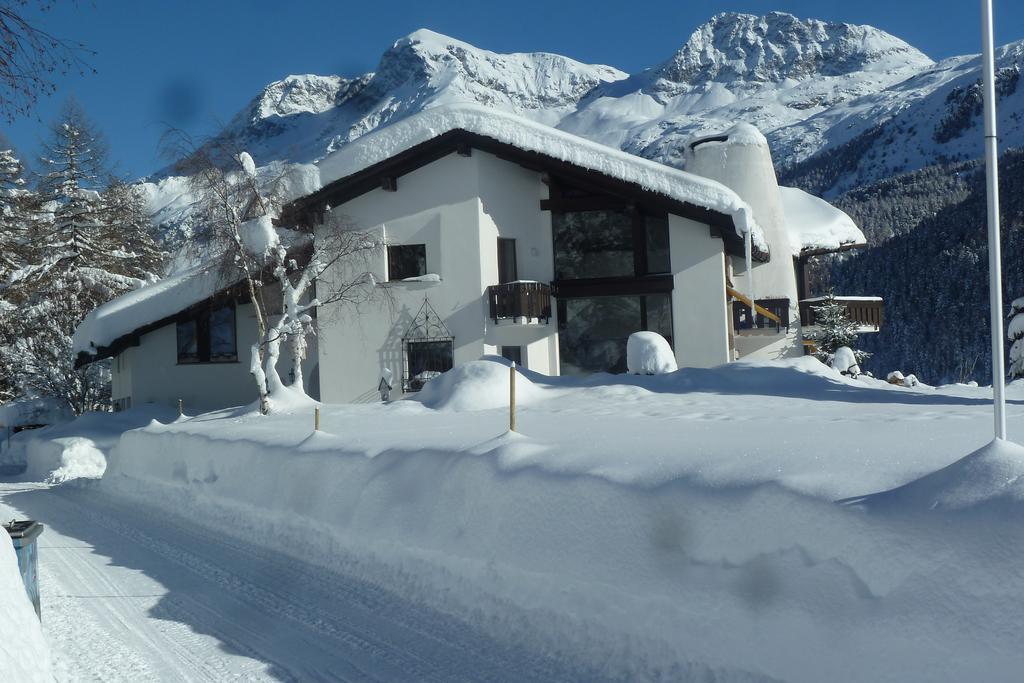 Ferienwohnung Chesa Suot Ovas Sils im Engadin Exterior foto